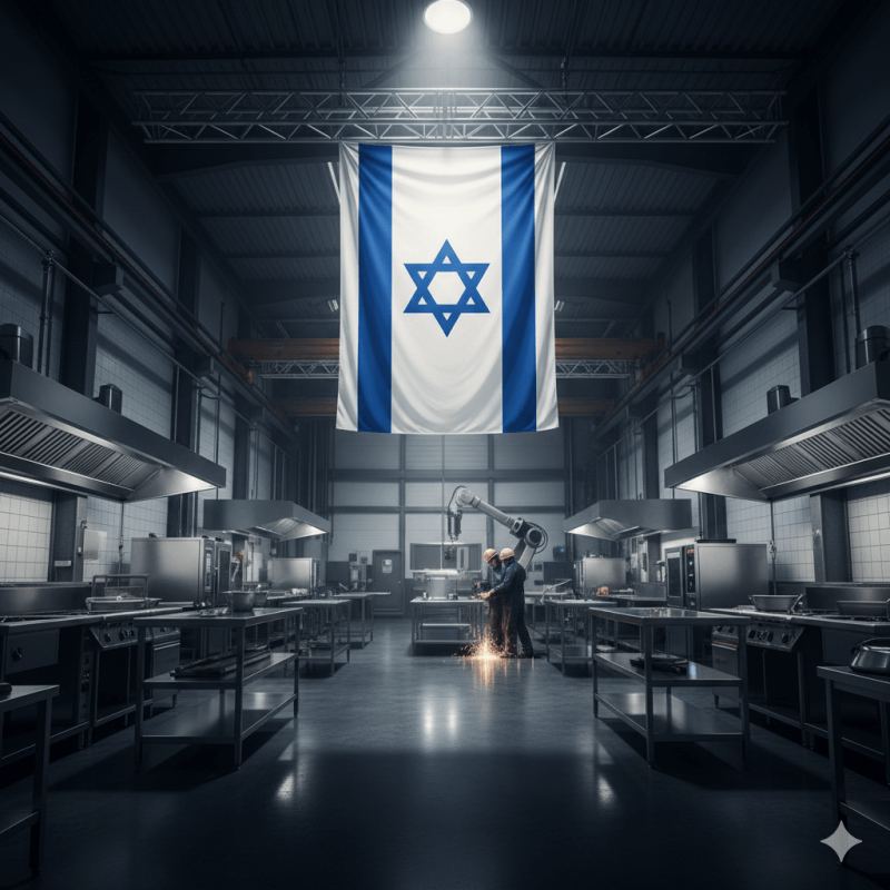 למה לבחור בייצור כחול-לבן בתחום הנירוסטה למטבחים מוסדיים?